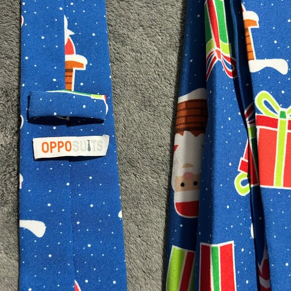 OPPO Suits Christmas Santa Jacket Suit Blazer, Pants and Tie (44) - Picture 7 of 12